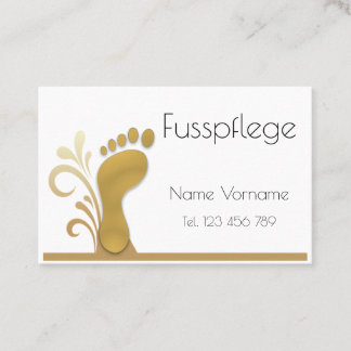 Fußpflege - Podologie Visitenkarte