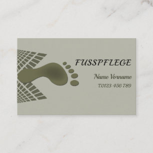 Fusspflege Visitenkarte