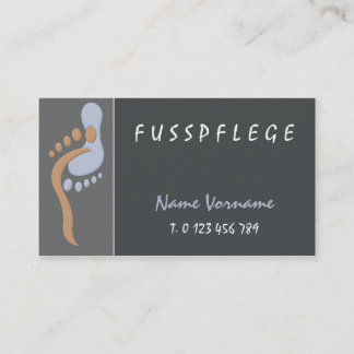 fußpflege visitenkarte