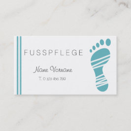 fußpflege visitenkarte