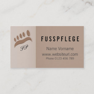fusspflege visitenkarte