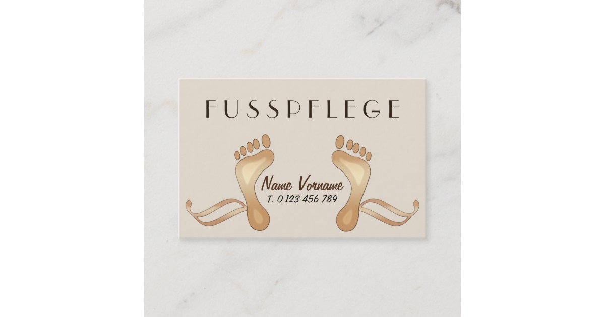fußpflege visitenkarte Zazzle.ch