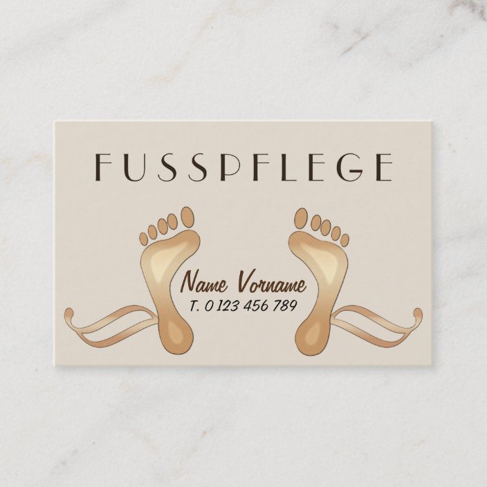 fußpflege visitenkarte Zazzle.ch
