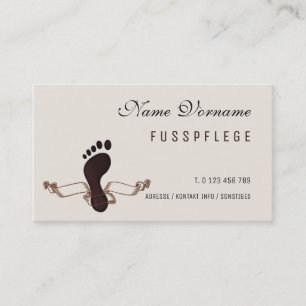 fusspflege visitenkarte