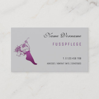 fusspflege visitenkarte