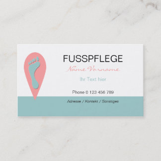 fusspflege visitenkarte