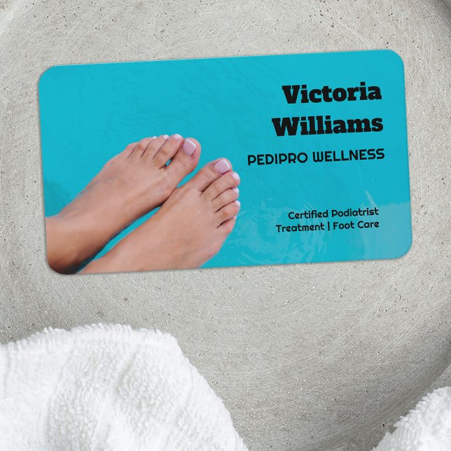 Fußpflege Visitenkarte (Podiatrist Foot Care Business Cards)