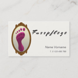 fußpflege visitenkarte