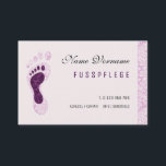 fusspflege visitenkarte<br><div class="desc">für fusspflege,  kosmetik</div>