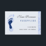 fusspflege visitenkarte<br><div class="desc">für fusspflege,  kosmetik</div>