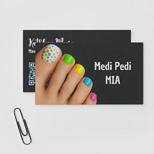 Fußpfleger-Techniker Nageltechniker Vcard QR Visitenkarte