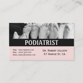 Fußspezialist Medizinischer Termin Rosa Visitenkar