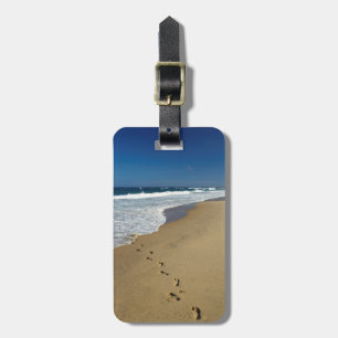 Fußspuren am Strand, Mabibi, Thongaland Gepäckanhänger