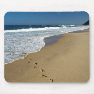 Fußspuren am Strand, Mabibi, Thongaland Mousepad