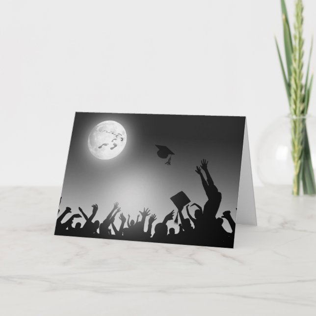 Fußspuren auf dem Mond-Abschluss Karte (Vorderseite)