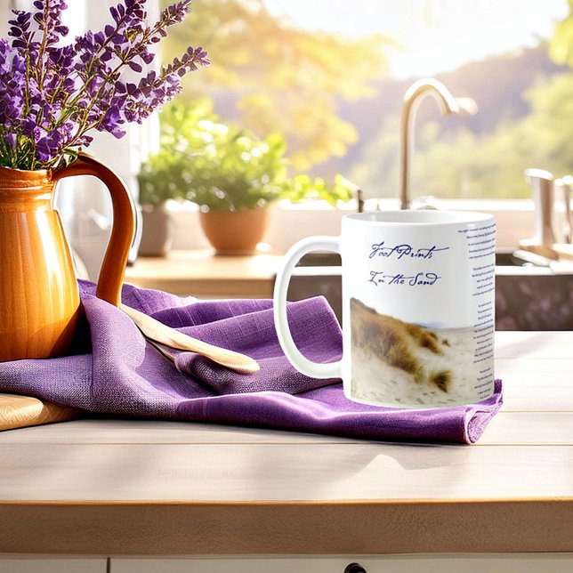 Fußspuren im Sand Kaffeetasse (Von Creator hochgeladen)