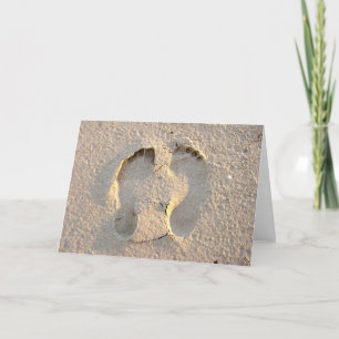 Fußspuren im Sand Karte
