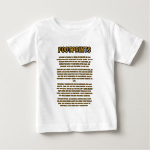 Fußspuren im Sandgebet Baby T-shirt