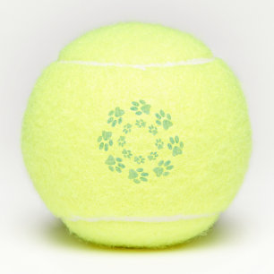Fußstapfen der HaustiereTennisball Tennisbälle