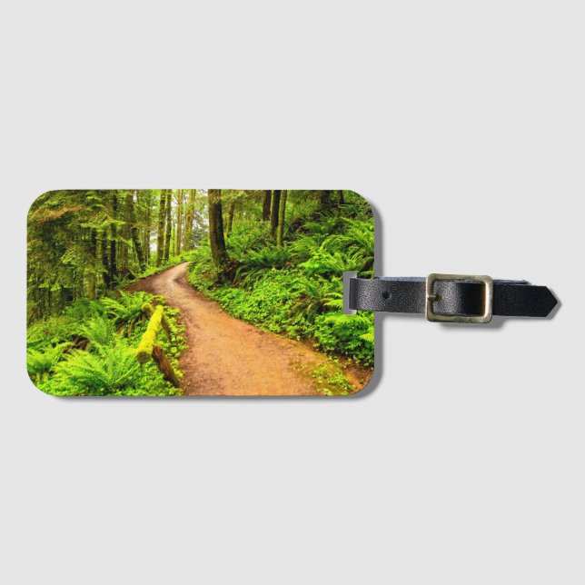 Fußweg in Forest Park Gepäckanhänger (Vorderseite (Horizontal))