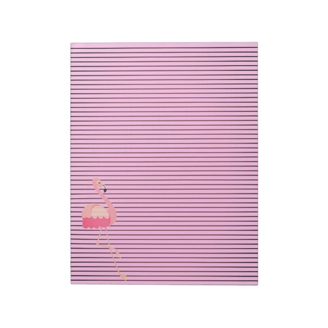 Fußweg Rosa Flamingo Note Pad Notizblock (Rotiert)