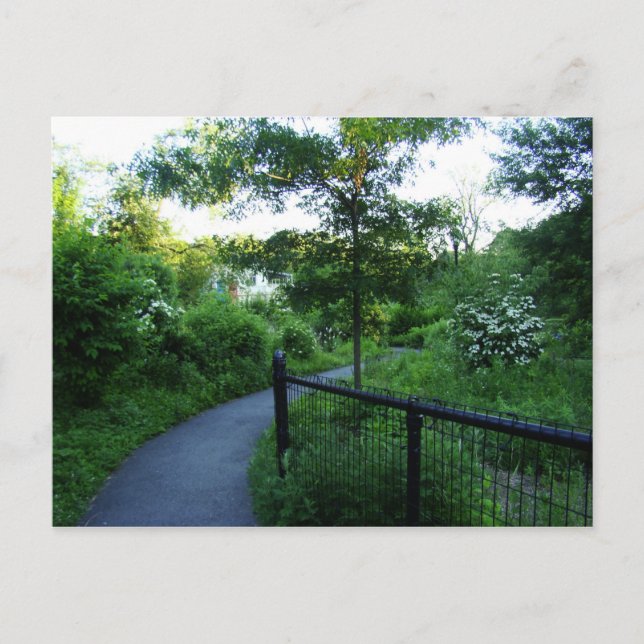 Fußweg zum Boathouse Postkarte (Vorderseite)