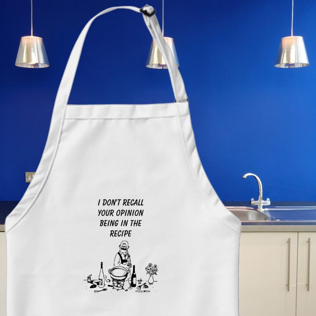 Fussy Koch Schürze (Cook in style and with a sense of humor with our fun customizable apron. )