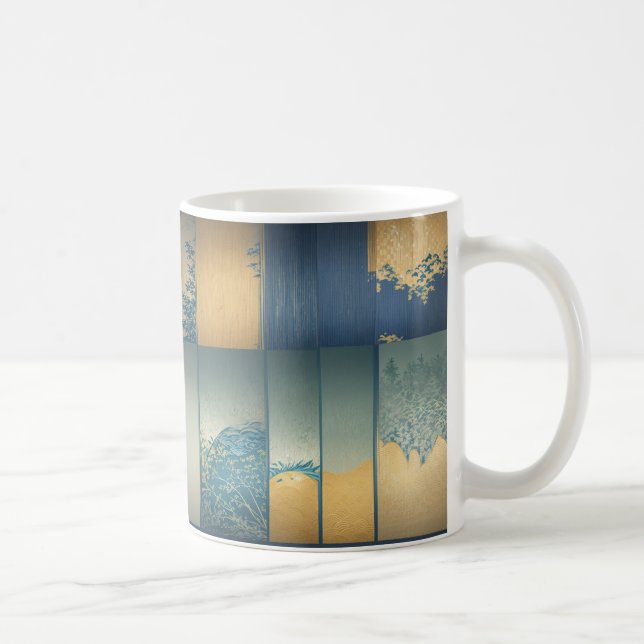 Fusuma Landscape - Japanese Screen Art Mug Kaffeetasse (Rechts)
