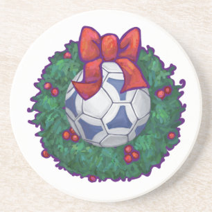 Futbal Christmas Getränkeuntersetzer