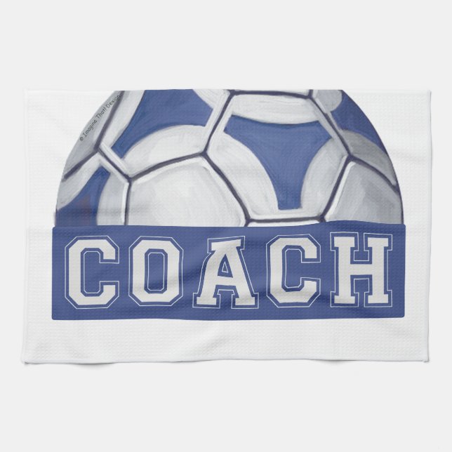 Futbal Coach Geschirrtuch (Horizontal)