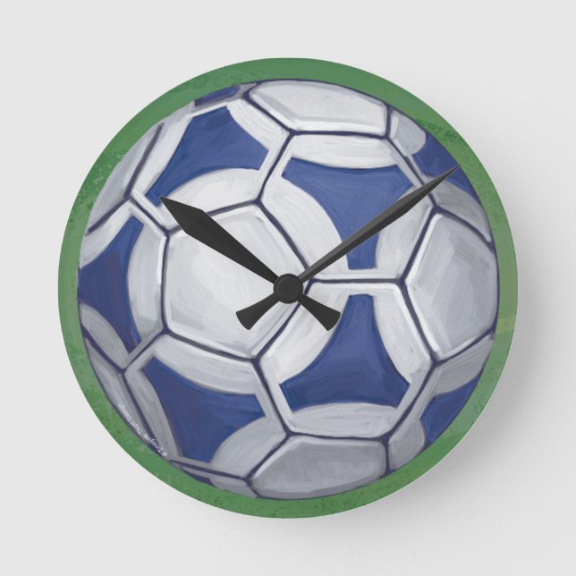 Futbal Runde Wanduhr (Vorderseite)