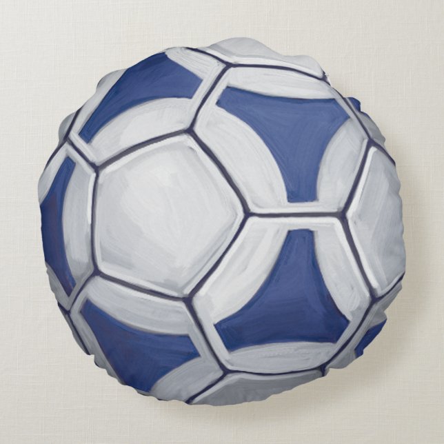 Futbal Rundes Kissen (Rückseite)