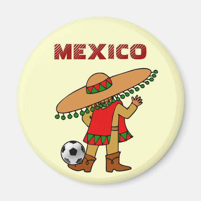 Futbol-Magnet für mexikanische Fußballspieler Magnet (Vorne)
