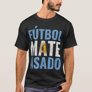Futbol Mate Asado Argentinien T-Shirt
