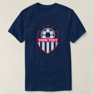 Futbol Soccer Team Name & Number Template T-Shirt