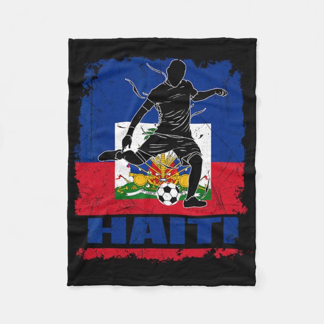 Futbulsoccer Uni Haiti Geist  Fleecedecke (Vorderseite)