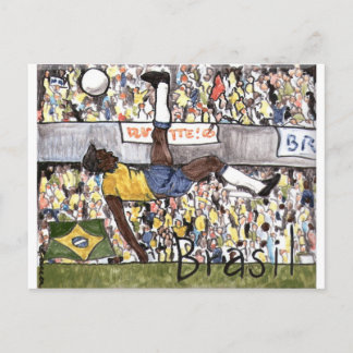 Futebol do Brasil Postkarte
