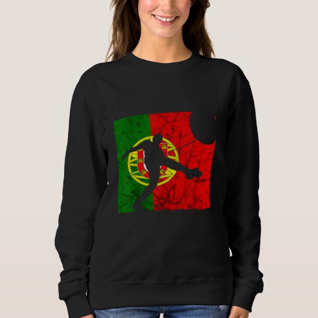 Futebol Portuguese Soccer Player Portuguese Pride  Sweatshirt (Vorderseite)