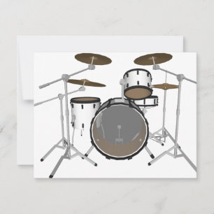 Fûts : Kit de tambour blanc : modèle 3D :