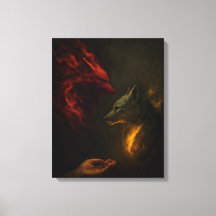 Füttere den richtigen Wolf – Symbolische Leinwandk