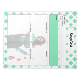 Füttere dich nicht selbst _Drogenkarte Notizblock