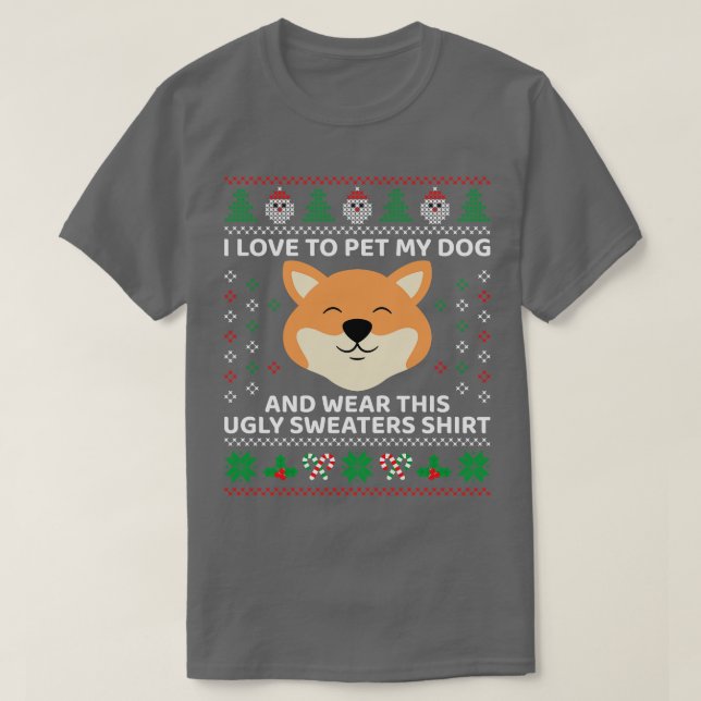 Füttere meinen Hund und trage hässliche Pullover (Design vorne)