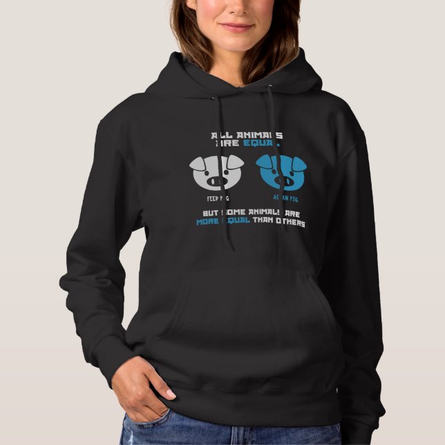Füttere Schwein, Eichel  Hoodie (Vorderseite)