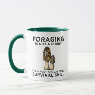 Futtermittel ist kein Hobby-Pilzjäger, der auf de Tasse