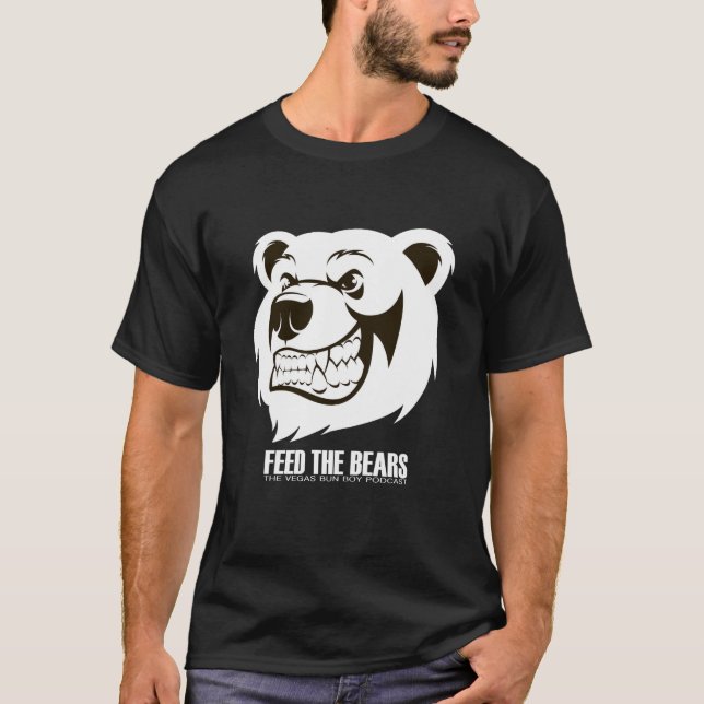 Füttern Sie den Bären T - Shirt (DUNKLE FARBEN) (Vorderseite)