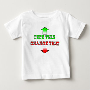 Füttern Sie diesen lustigen Baby-T - Shirt-Spaß Baby T-shirt