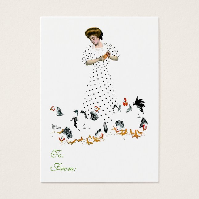 Fütternd Geschenkkarte für Hühner (Vorderseite)