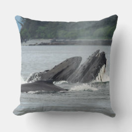 Fütternd Humpbackwale Kissen