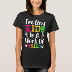 Fütternd Kinder ist ein Werk der Cafeteria Heart L T-Shirt