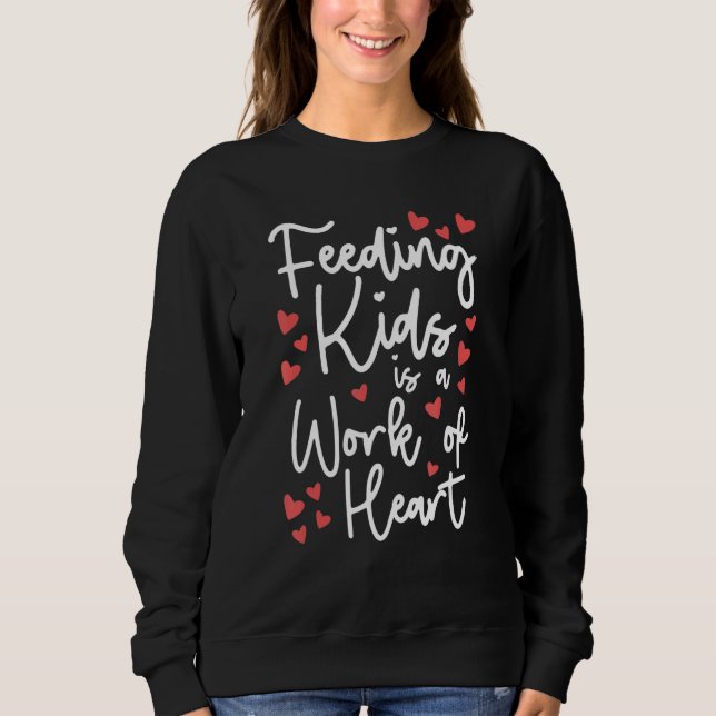 Fütternd Kinder ist ein Werk von Herz-u2013 Lunch  Sweatshirt (Vorderseite)